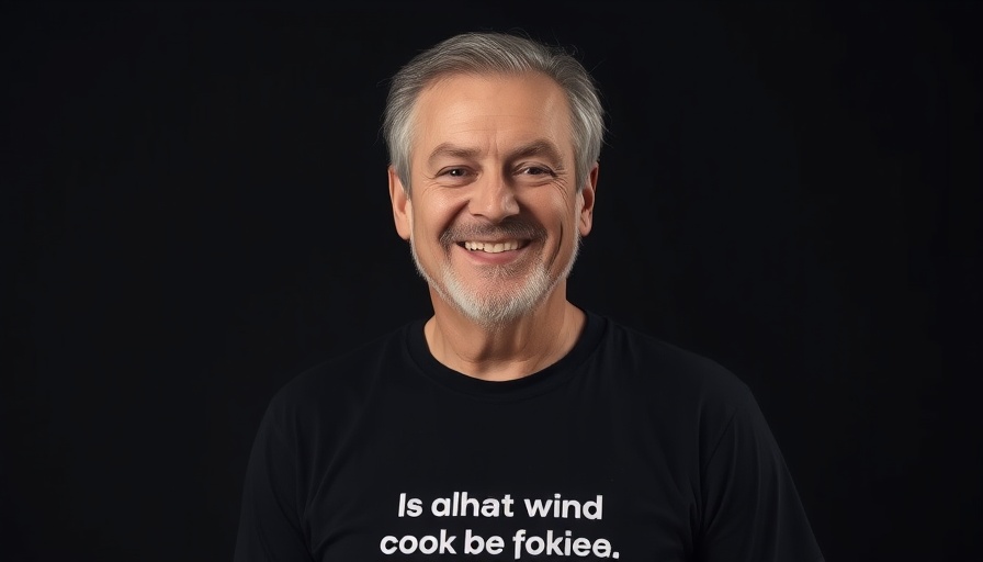 Smiling middle-aged man discussing AI chatbots and emotional intelligence.