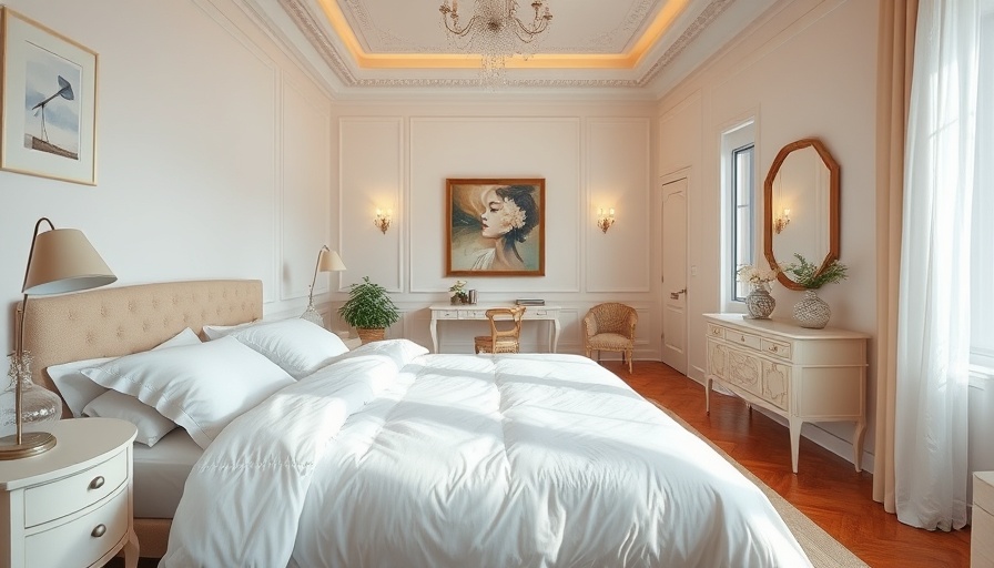 Elegant bedroom with affordable luxury sheets and cozy atmosphere.