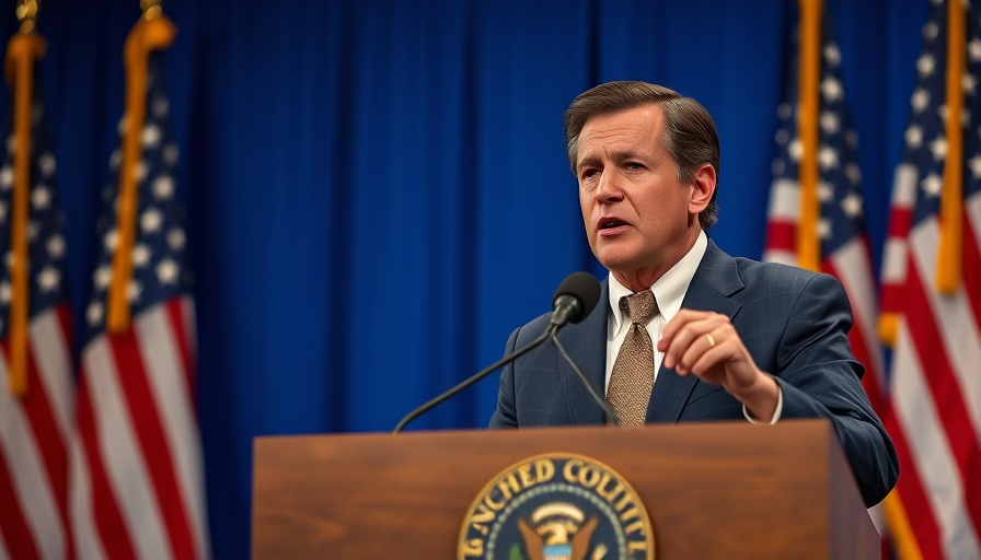 Politician discusses US air traffic control system upgrade.