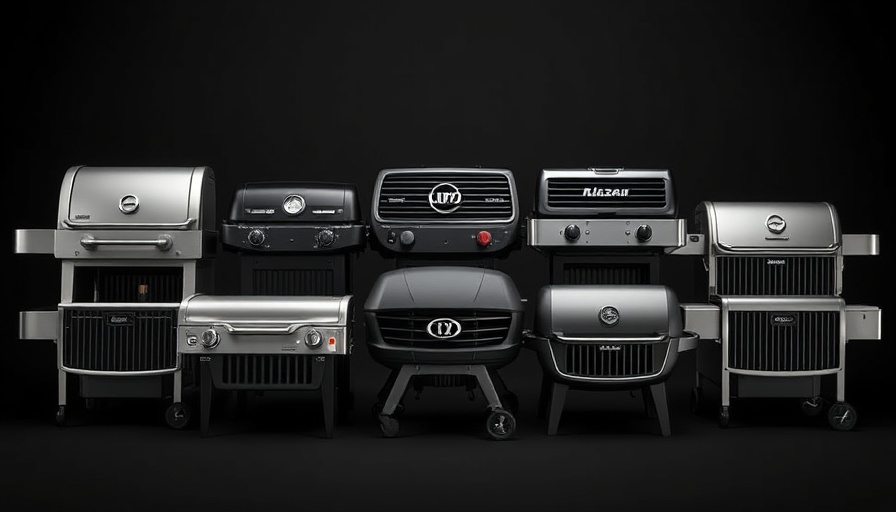 Stylish grilling equipment showcasing modern design.