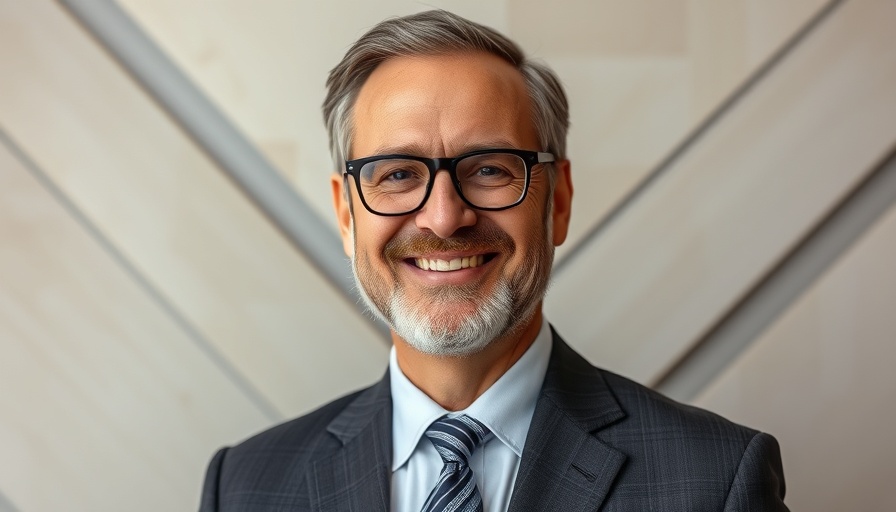 Glovo Nigeria Expansion: smiling man in suit with abstract background.