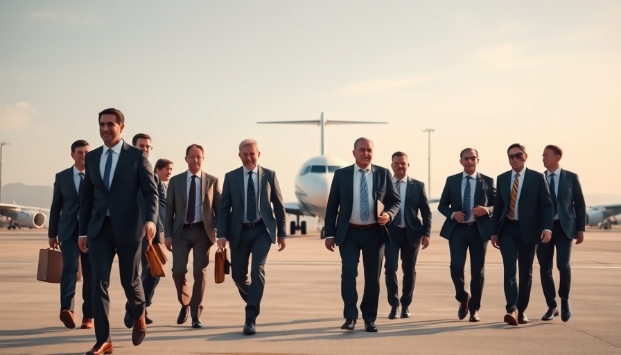 Diplomats walking on tarmac discussing Iran-US nuclear talks progress.