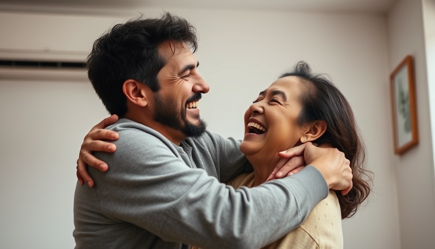 Edan Alexander Family Reunion: Emotional embrace in minimalist setting