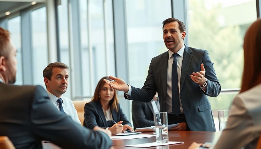 Professional businessman in a meeting showcasing public speaking in Africa.