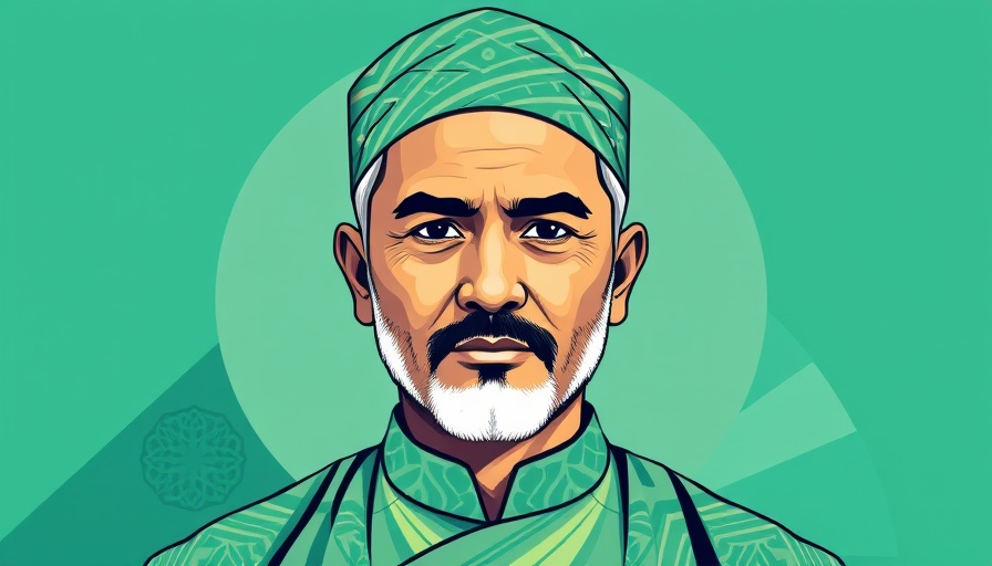 Stylized graphical portrait highlighting app against fraudulent spiritualists.