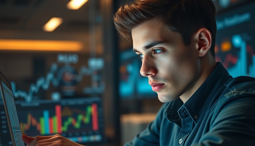 Ousmane affiliate marketing success with digital graphs, warm office.