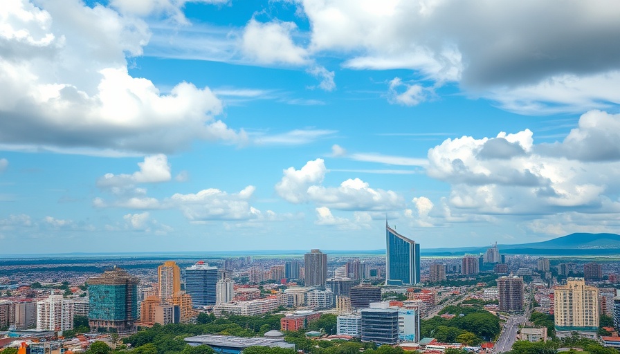 Vibrant city skyline representing startups in Africa