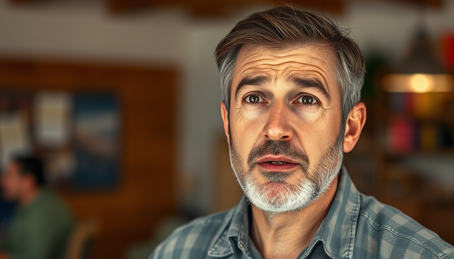 Concerned man discusses humanitarian crisis in Gaza.