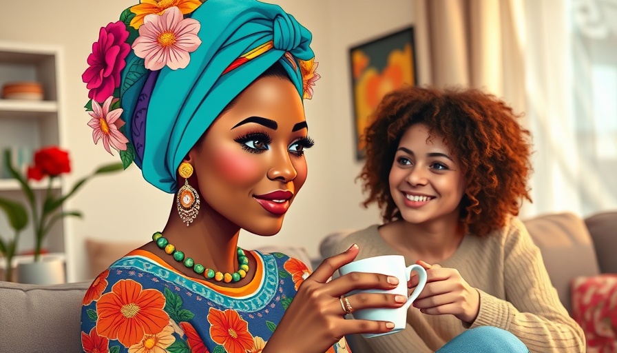 Colorful book cover and woman drinking coffee, linking to women's empowerment in colonial Lagos.