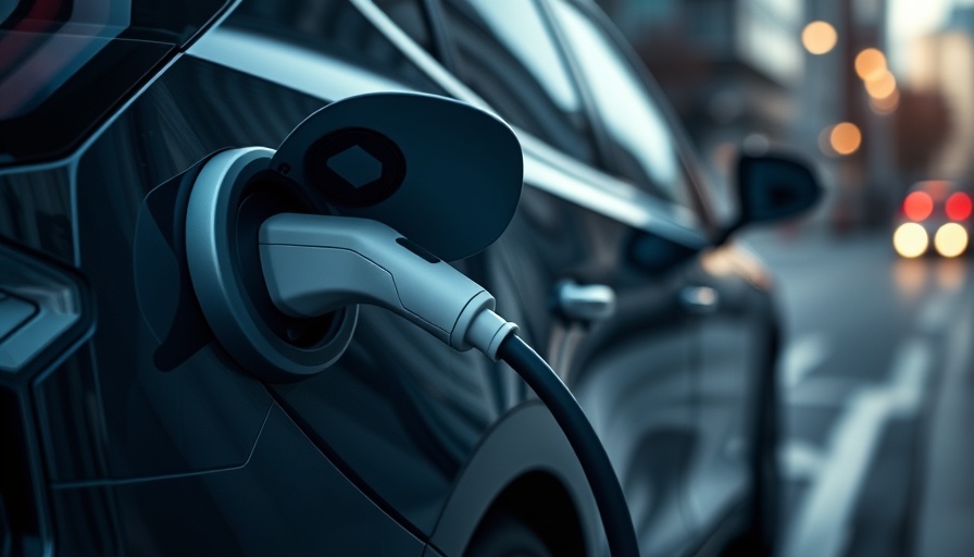 Electric car charging scene capturing Africa's EV revolution.