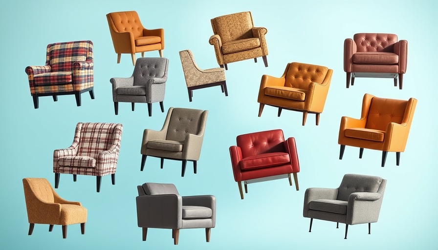 Assorted stylish accent chairs, best selection on Amazon, floating display.