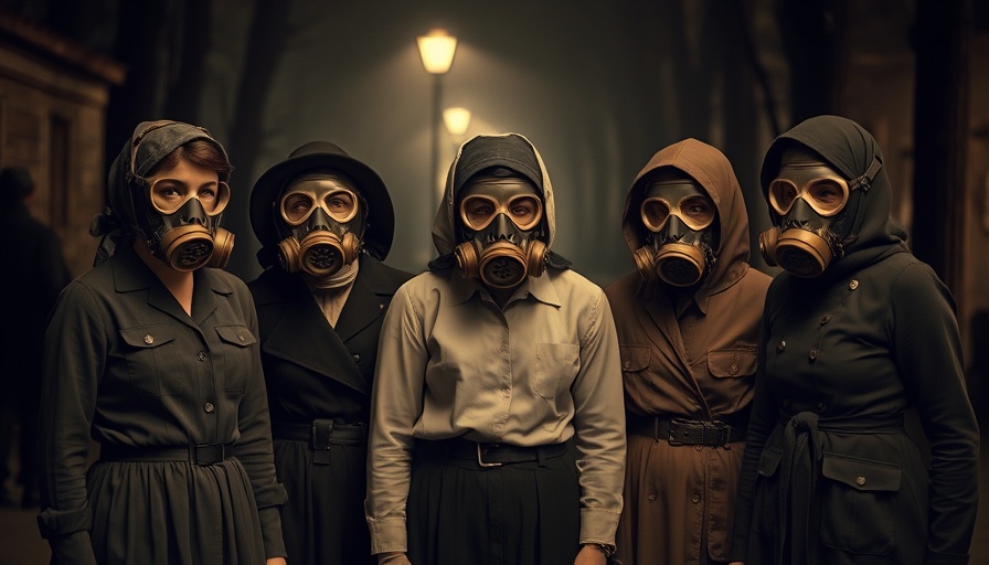 Historical photo of women in gas masks, diaries of Nazi supporters and victims.