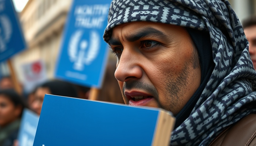 Protester in keffiyeh at Columbia University Gaza activism event