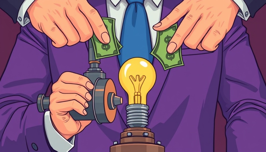Africa's tech dream is political: surreal lightbulb and currency illustration.