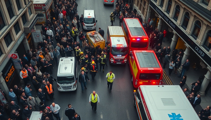 Liverpool parade incident emergency response scene.