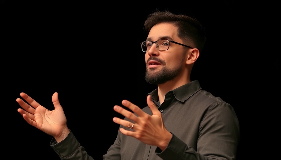 AI research agents speaker in a focused presentation