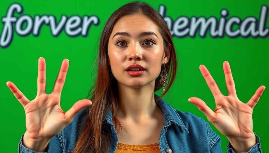 Microplastics in the body discussion with a young woman gesturing.