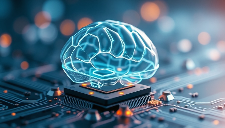 AI Efficiency for Sustainable Trade in Africa: digital brain on microchip, futuristic tech, macro shot