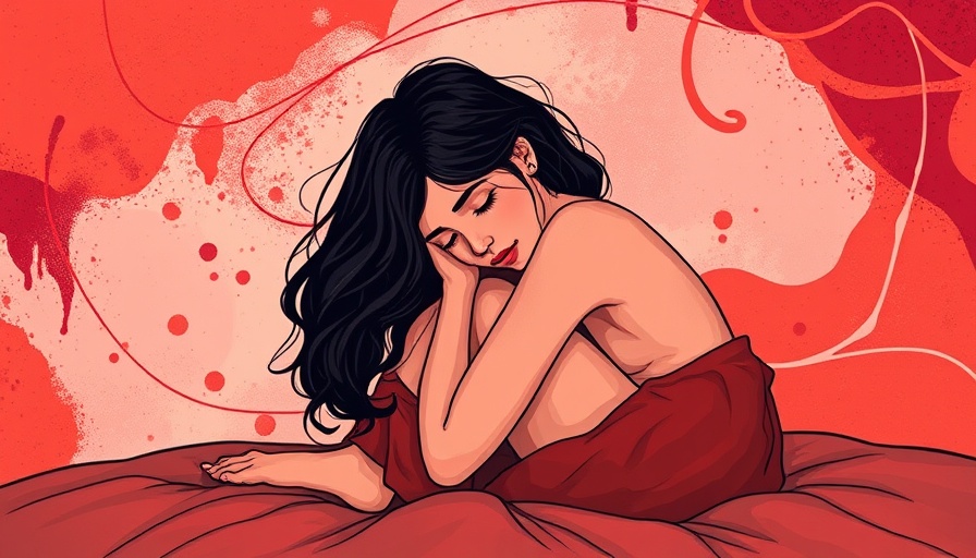 Illustration depicting mental health and menstruation in Africa.