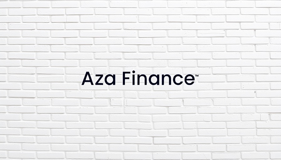 DLocal acquisition of Aza Finance logos on white brick background.