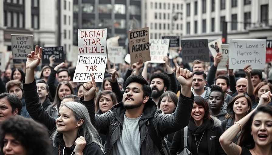 Passionate protestors advocate for Nigerian police reform, holding signs at a demonstration.