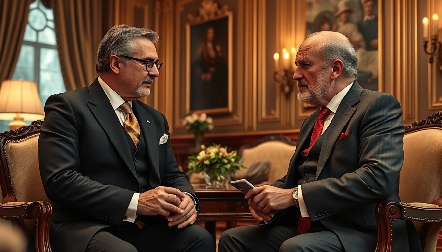 Philantropic Influence on African Trade: Two gentlemen in formal meeting.