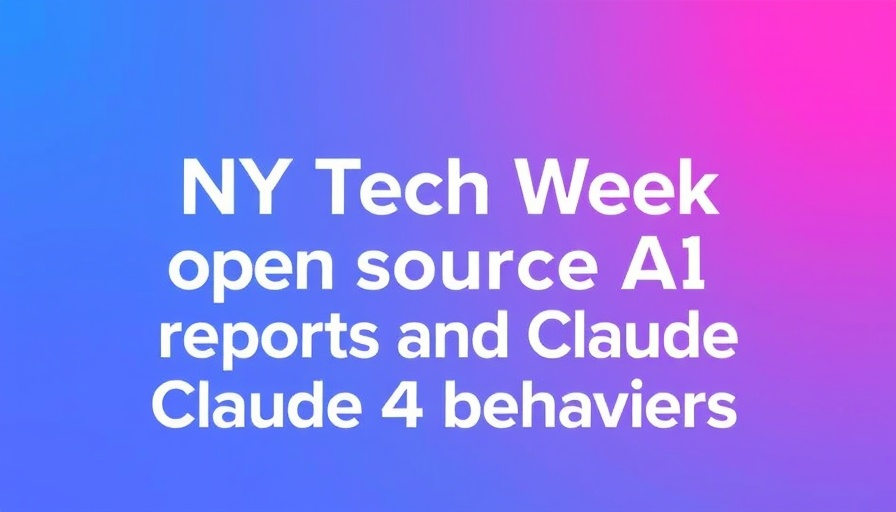 New York Tech Week 2023 promotional graphic with bold text