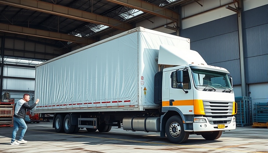 Supply truck unloading at warehouse symbolizing South Africa GDP growth