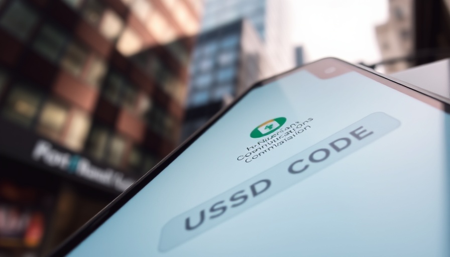 Display of USSD code screen with NCC logo indicating airtime deduction process.