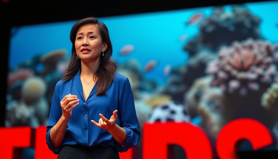 Innovative strategies for coral reefs presentation at TED Talk.