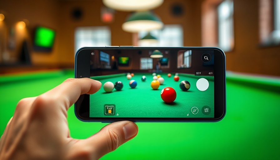 Gemini AI pool coaching on smartphone screen during billiard game.
