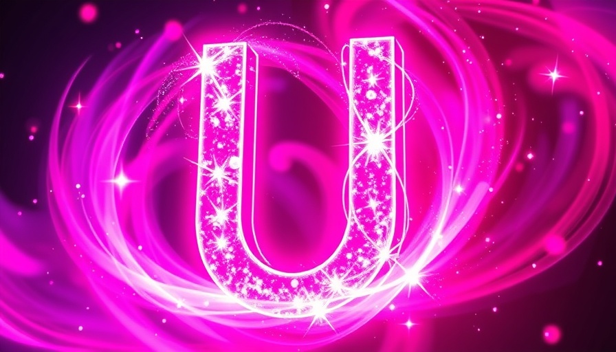 Unreal Engine 2025 gaming revolution - glowing U in vibrant swirl.