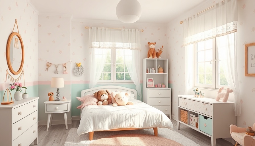 Adorable toddler bed in cozy pastel-themed room with toys.