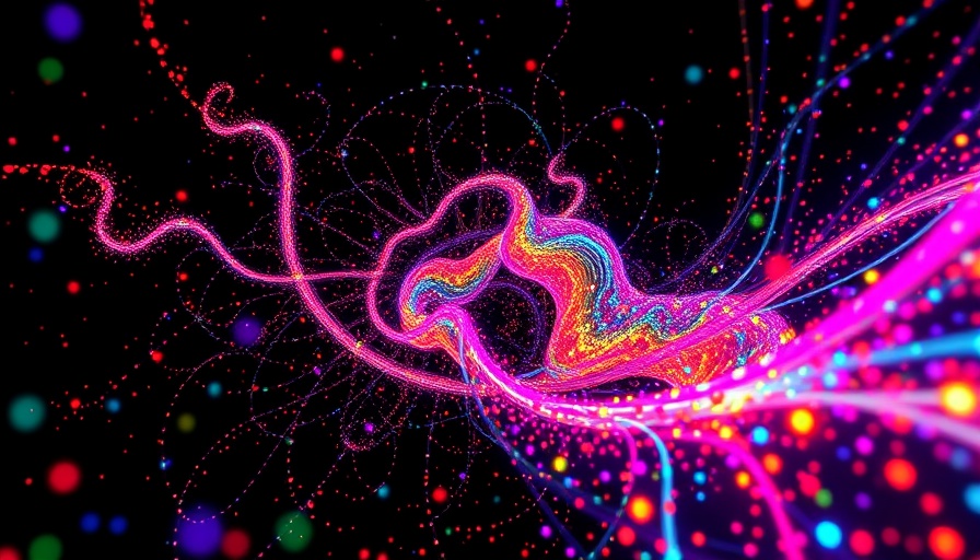 Vibrant interactive fractal art with Gemini 2.5 Pro, swirling digital particles.