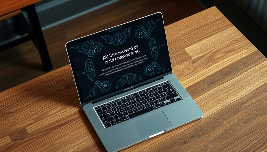 Laptop screen showing AI interface prompt, detect AI watermark.