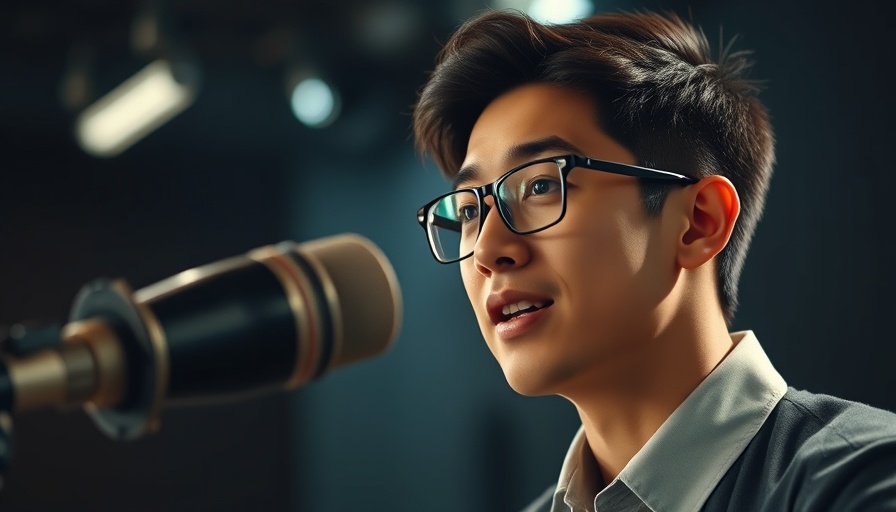 The Problem with Learning AI discussion, young man presenting confidently.