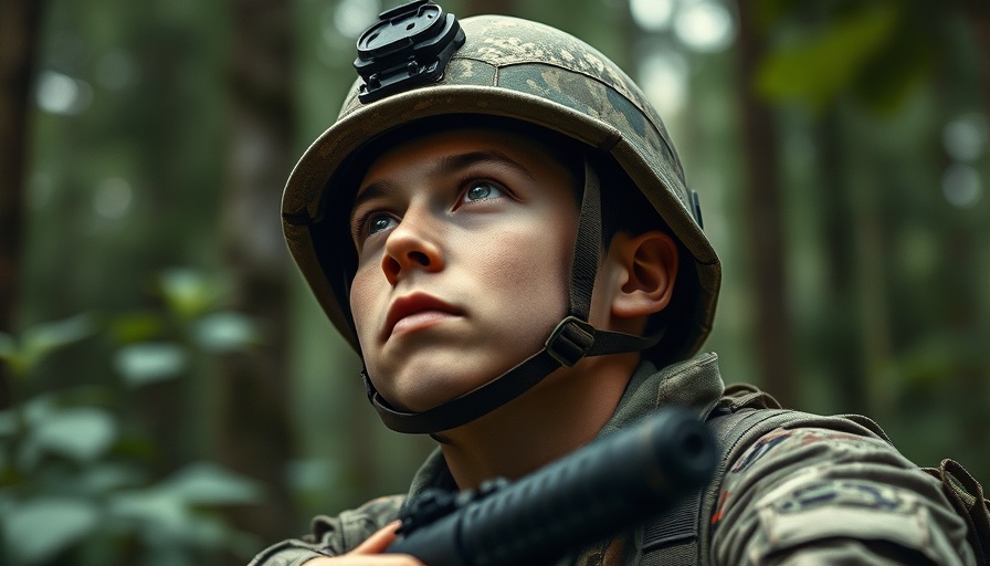 Germany's NATO troops prepared for the future, soldier training in forest.