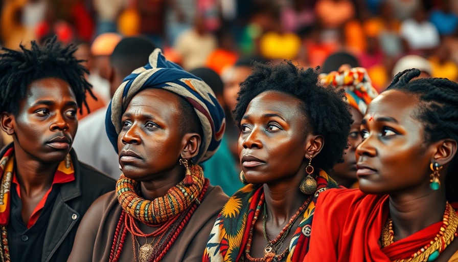 Namibian people at a colorful event symbolizing gender equality in economy.