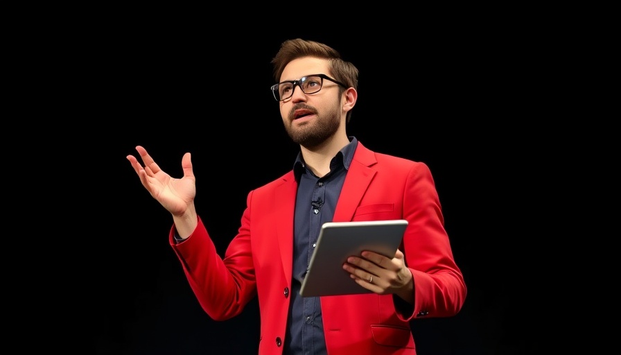 Young man explaining parabolic mirrors with focused expression.