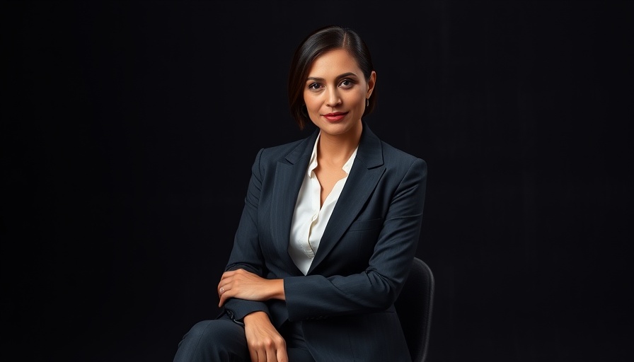 Confident woman at Limitless Without Borders event London in business attire.