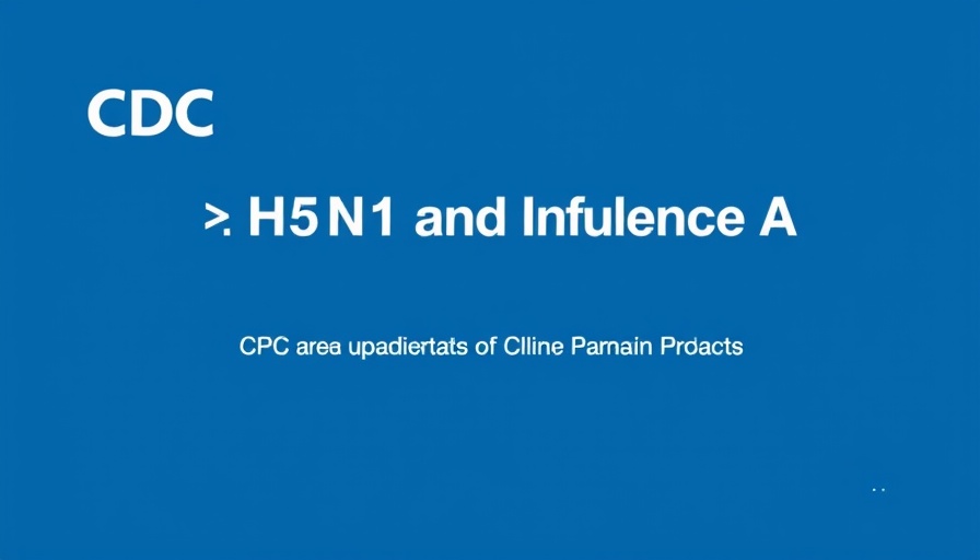 H5N1 Human Infections Update information slide from CDC presentation.