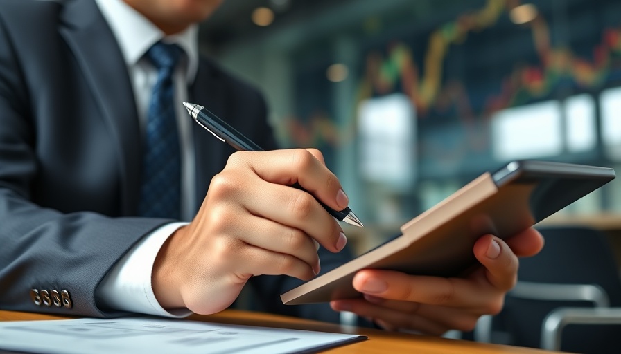 Hybrid computing in trade with digital tablet and pen.