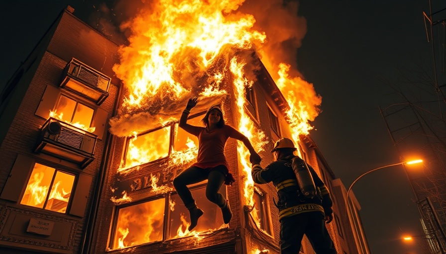 Dramatic night rescue during Ukraine war impact on civilians.
