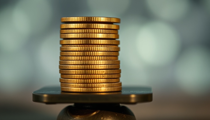 Balance scale with coins, symbolizing AI economic governance