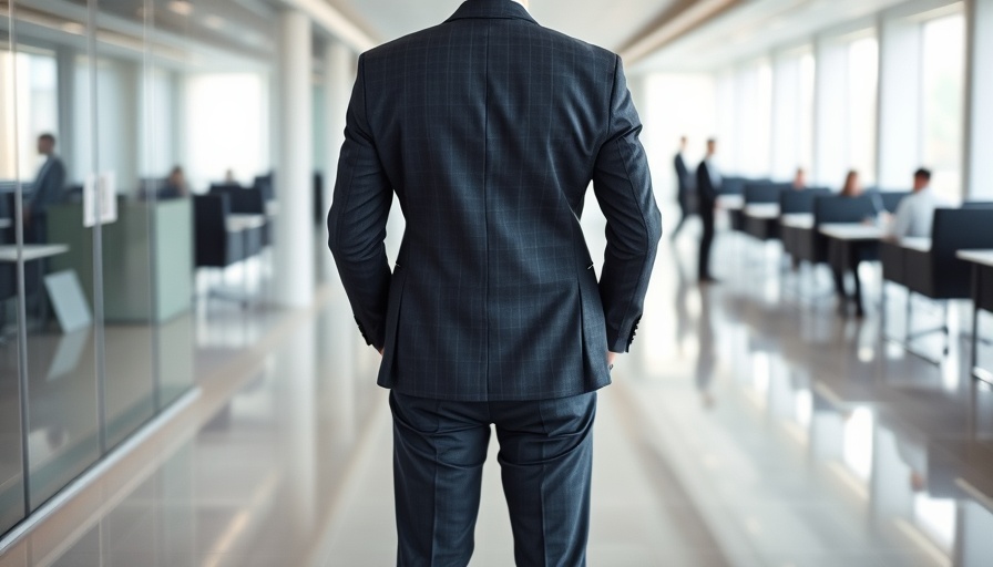 Professional man awaiting interview, job capability setting.