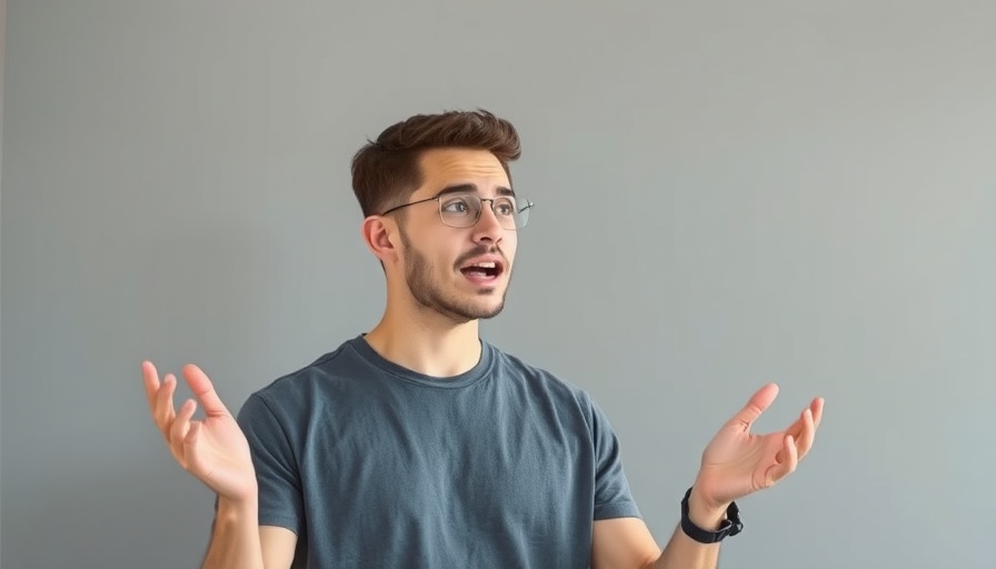 Young man discussing productivity and goal setting indoors.