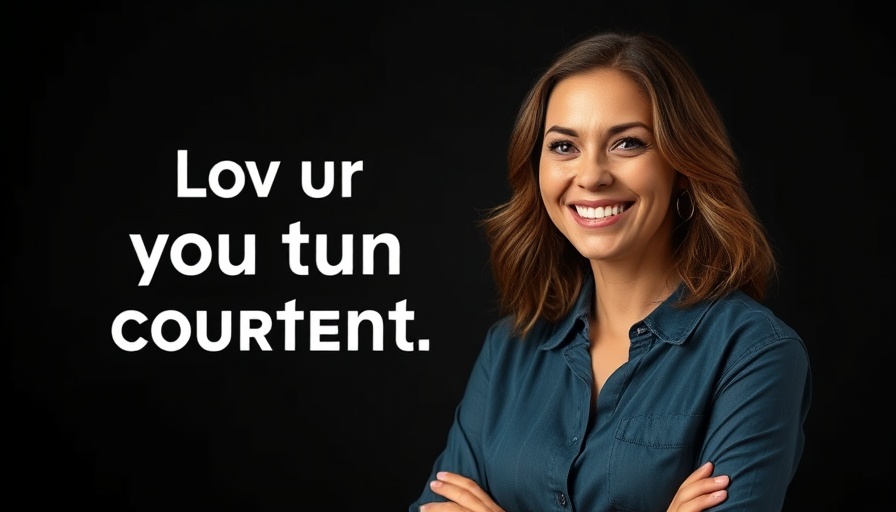 Confident woman promoting content about Lagos real estate scam.