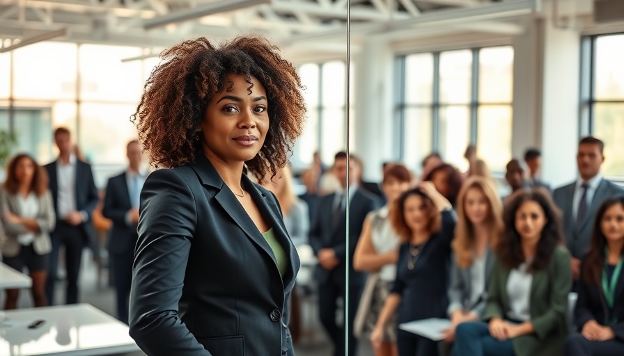 Unlearning Skills in Trade: Businesswoman presenting to colleagues.