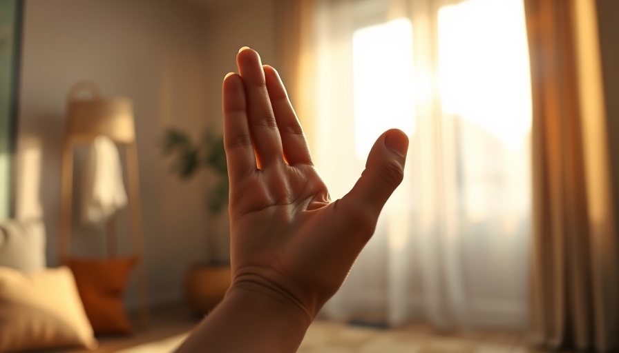Hand in yoga mudra focusing on meditation, The Power of Yoga for Mental Health.