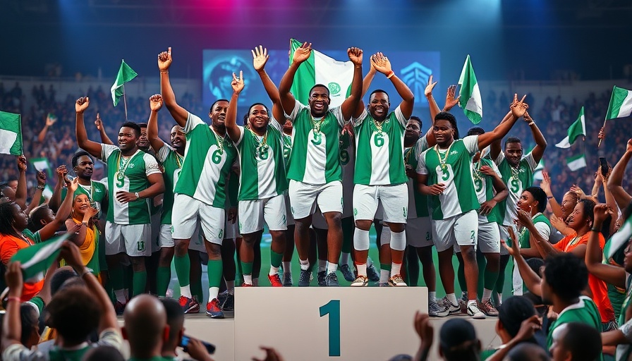 Nigeria Flag Football Championships winners celebrating victory